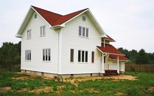 Каркасный дом с гаражом для дачного проживания, площадь 143 кв. 02