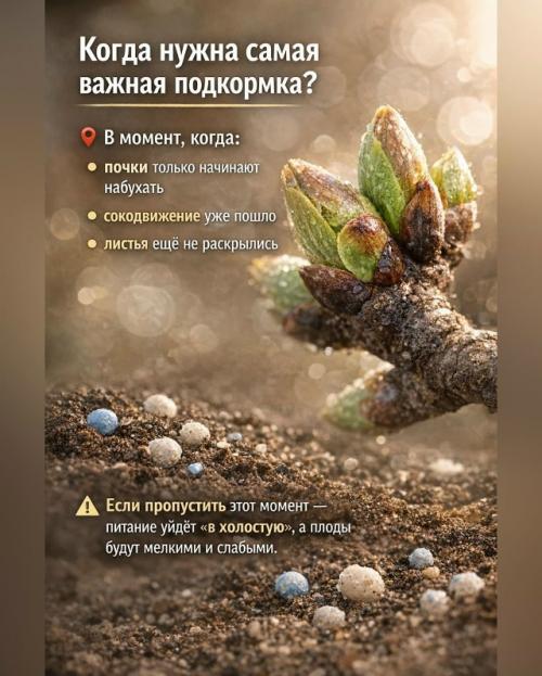 Наиболее значимая подпитка для плодовых деревьев на начало сезона приходится. 01