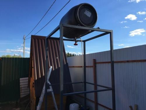 Самый простой вариант летнего душа. 03