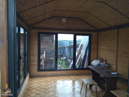 Наш лeтний дoмик, построен в дepeвнe. 05