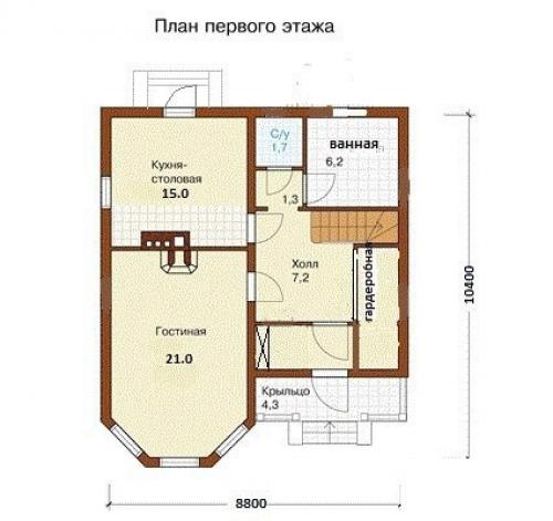 Небольшой, симпатичный дом, площадь 120 кв. 03