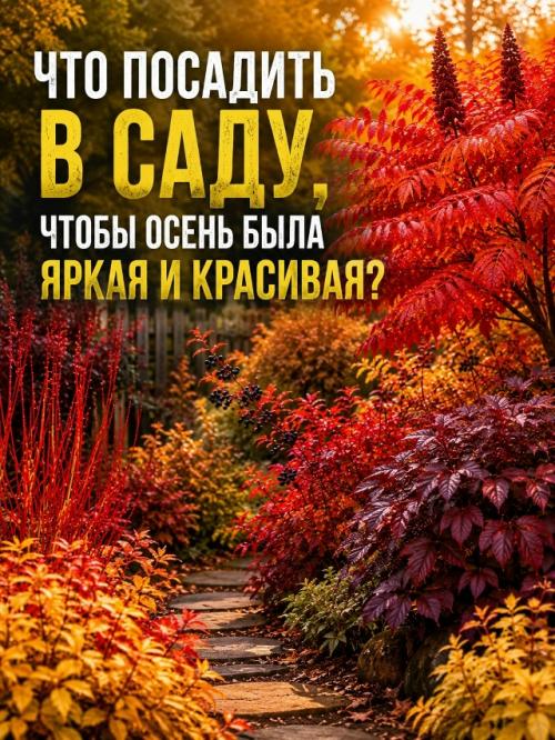 Осенью сад может быть не менее красивым, чем летом.  