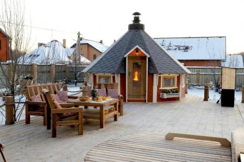 Гриль - домик по финской технологии.