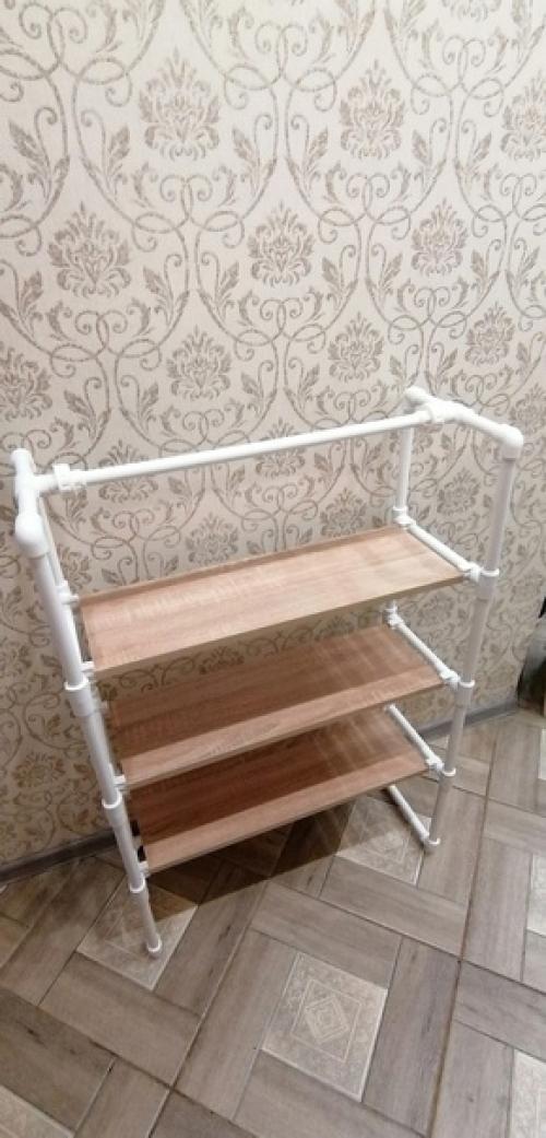 Соорудил разборную полку под ящики с рассадой. 03