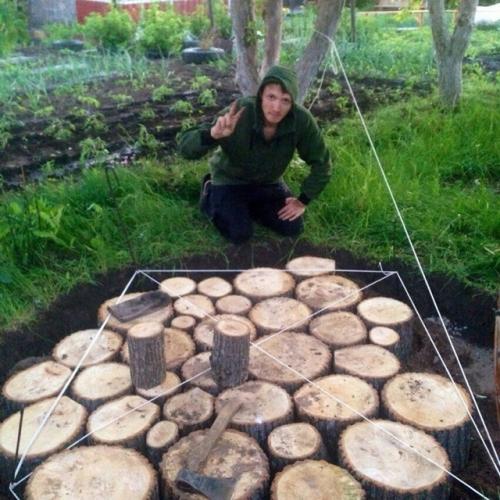 По просьбе жены сотворил шезлонг - качели. 06