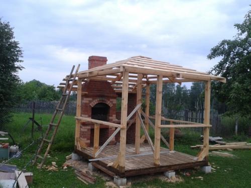 Беседка и мангал - барбекю. 05