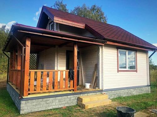 Проект летнего дома с мансардой Дачник. 01