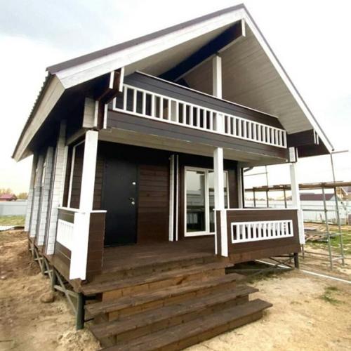 Баня из двойного бруса. 01