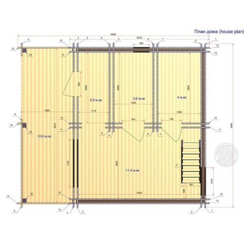 Баня из двойного бруса. 03