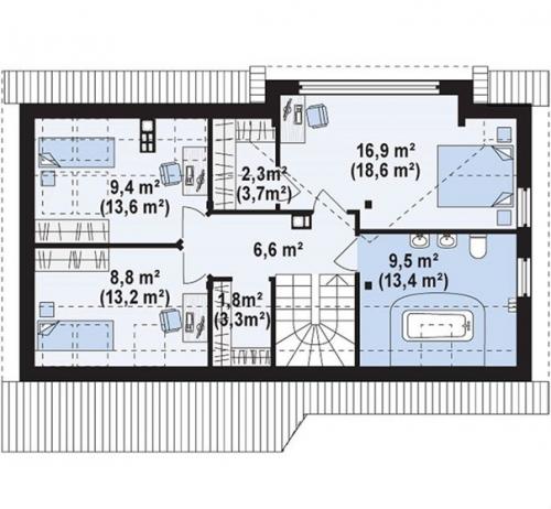 Дом площадью 124 кв. 04