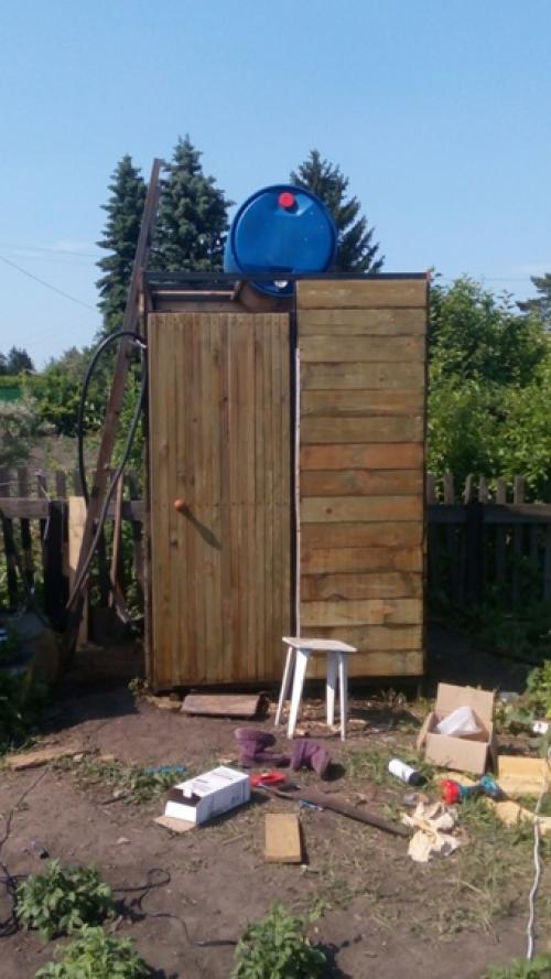 Дачный душ на летнее время. 04