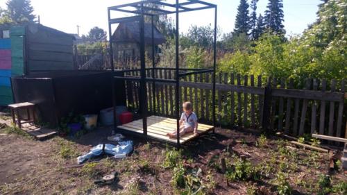 Дачный душ на летнее время. 01