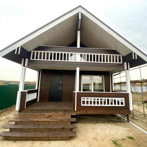 Баня из двойного бруса.