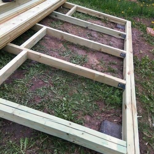 Как строили беседку на даче. 01