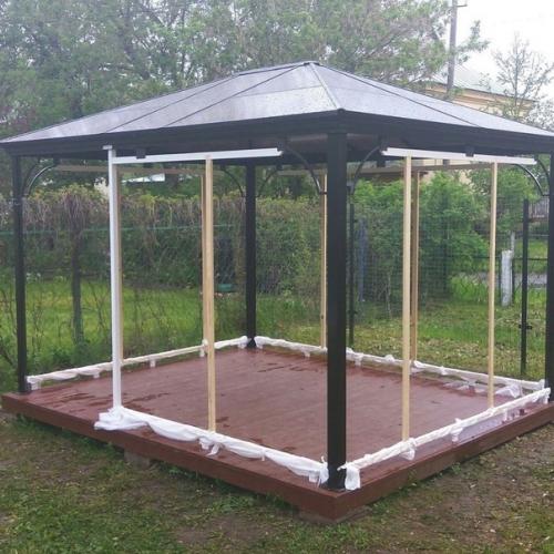 Как строили беседку на даче. 03