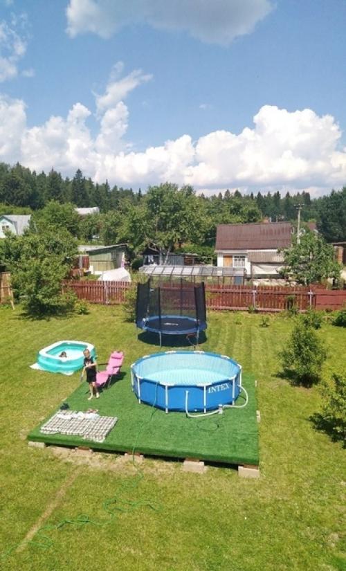 Своими руками простенький подиум под бассейн смастерил. 03