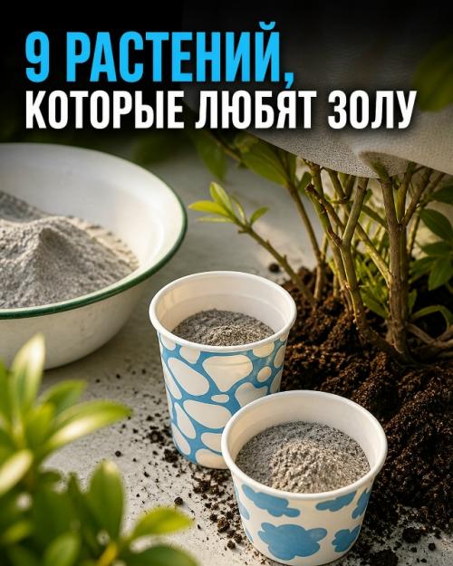 9 растений, которые любят золу.
