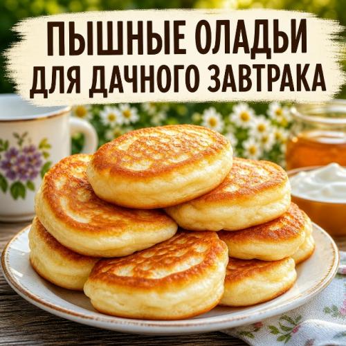 Представь: утро на даче, свежий воздух, чайник шумит - и на столе стопка горячих, пышных оладий.  