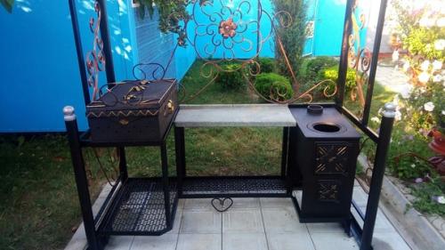 Стационарный мангал на даче руками моего тестя. 04