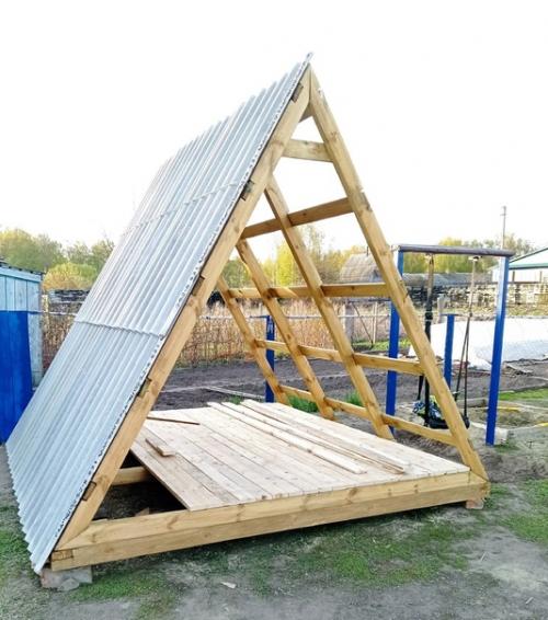 Наша беседка шалаш. 03