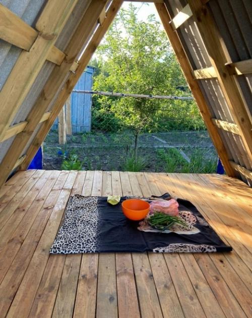 Наша беседка шалаш. 02