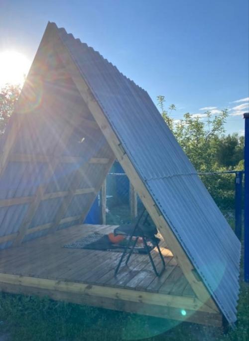 Наша беседка шалаш. 01