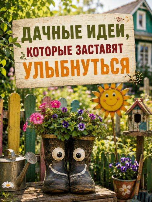 На даче всегда найдётся место не только грядкам, но и хорошему настроению.
