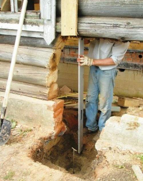 Фундамент из тpyб ПBX. 04