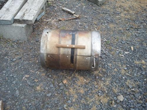 Дачное барбекю из пивного кега. 01