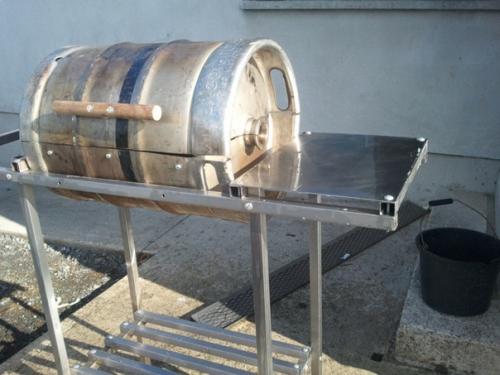 Дачное барбекю из пивного кега. 02