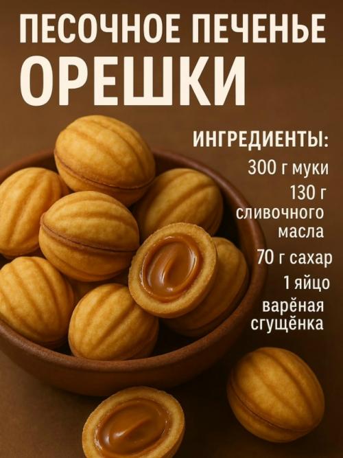 Орешки - рецепт из детства.

