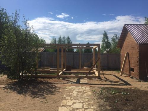 Беседка для бесед - построили своими руками. 01