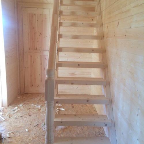 Отличный вариант дачной лестницы. 03