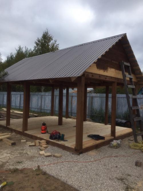 Беседка для бесед - построили своими руками. 02