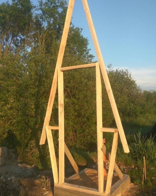 Вот такой туалет мы на нашем новом участке построили. 06