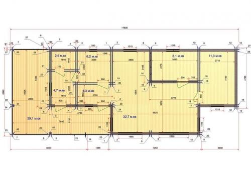 Дом из двойного бруса.