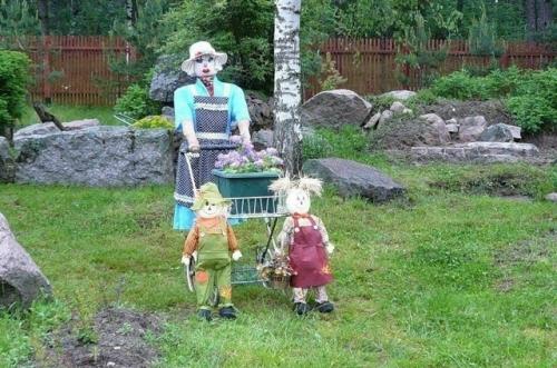 Пугало для дачи - несколько интересных вариантов. 03