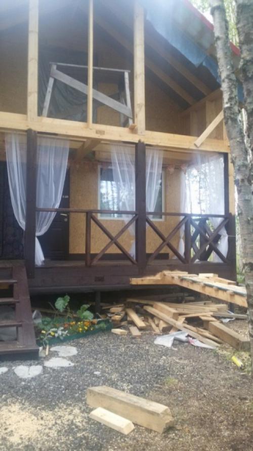 Мы!а вот такой дом на своей даче строим 06