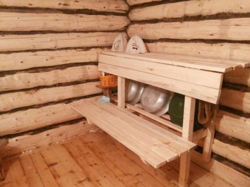 Наша банька.  Всё очень простенько, но мы ей очень рады.