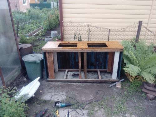 Умывальник на даче обновил. 07