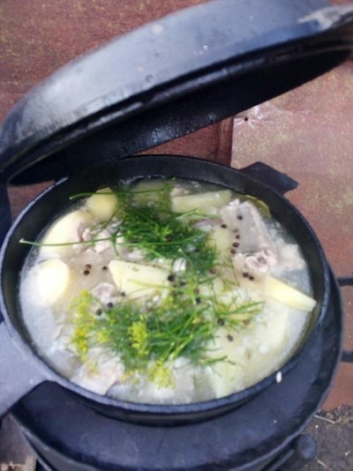 Казан - мангал - коптильня из баллонов. 05