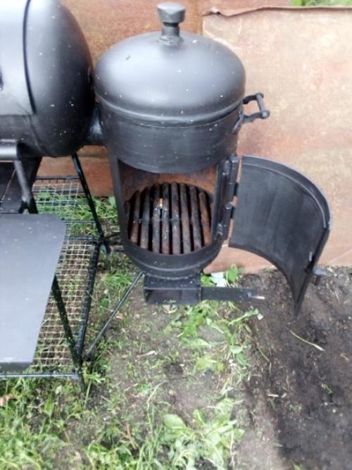 Казан - мангал - коптильня из баллонов. 02