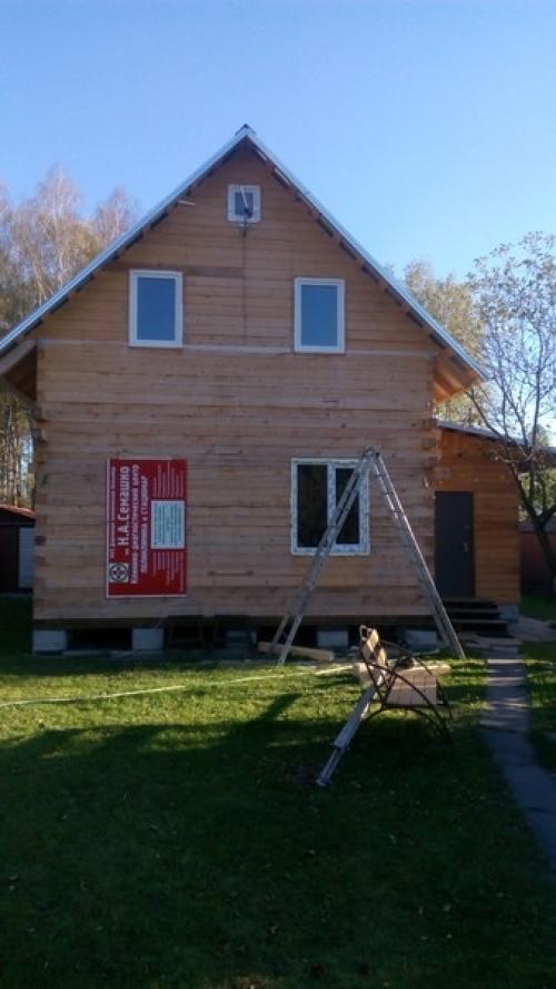 Пристройка 6 х 6 в полтора этажа к уже имеющемуся дому.