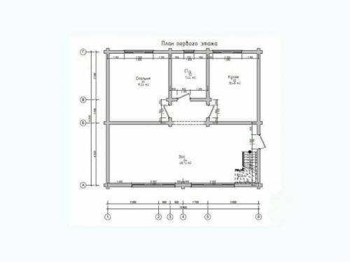 Традиционный, русский дом, размеры 10. 01
