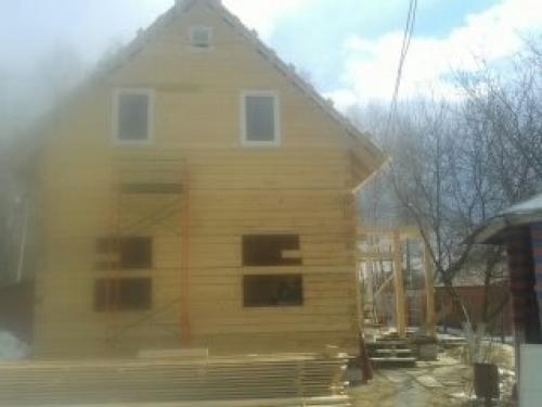 Пристройка 6 х 6 в полтора этажа к уже имеющемуся дому. 09