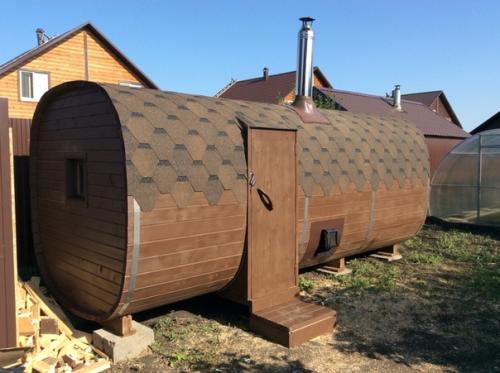 Добрый день.  У кого на даче стоит баня - квадро - овал - бочка или просто может кто знает о таких банях? 02
