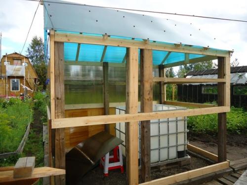 Давно планировали и вот сделали - купель для дачной баньки. 02